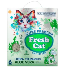Fresh Cat Комкующийся наполнитель Алоэ вера, 6 л