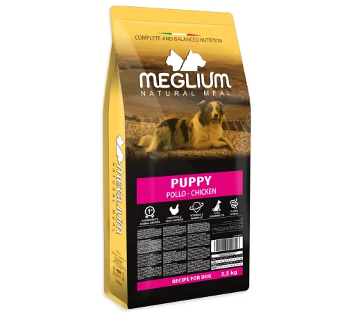 Meglium Dog Puppy (Курица, говядина), 2,5 кг