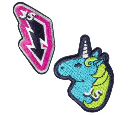 Joyser Два шеврона на кнопках Walk Patches, единорог, молния