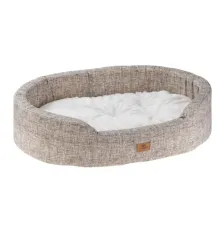 Ferplast Лежанка DANDY F с мехом, меланж серый 55, 55х41х15 см
