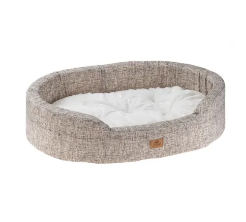 Ferplast Лежанка DANDY F с мехом, меланж серый 55, 55х41х15 см