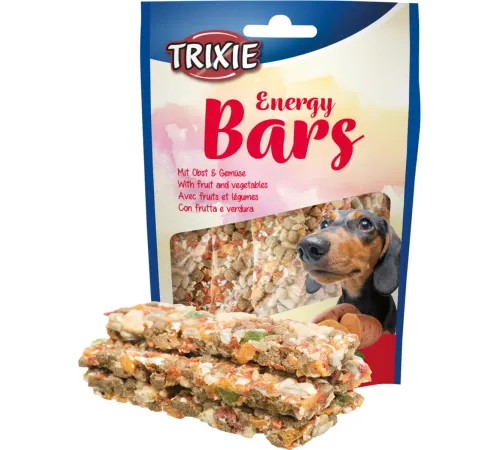 Trixie Energy Bars Пластинки для собак с овощами, фруктами и курицей, 100 г