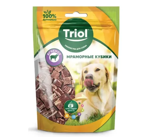 Triol Мраморные кубики из ягненка, 70 г