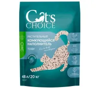 Cat's choice Наполнитель тофу (Без аромата), 48 л/20 кг