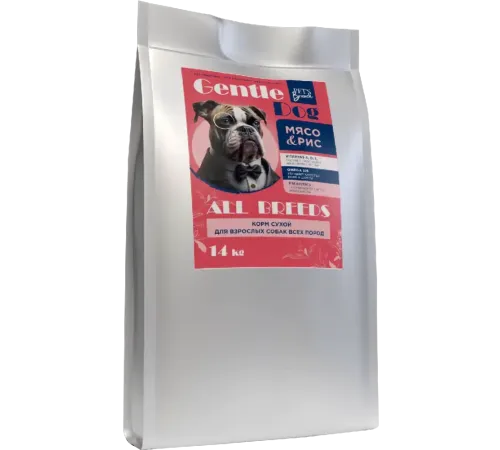 Pet's Brunch Gentle Dog Adult All Breeds (Мясо и рис), 14 кг