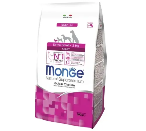 Monge Dog Daily Extra Small Adult (Курица), 800 г