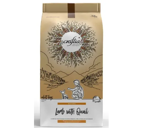 Craftia Natura Adult Mini (Ягненок, перепелка), 7 кг