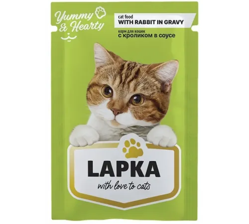 Lapka Консервы для кошек (Кролик), 85 г х 28 шт (уп)