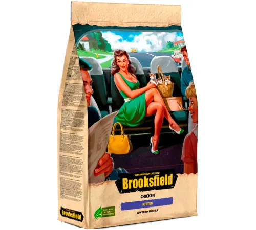 Brooksfield Low Grain Kitten (Курица), 400 г