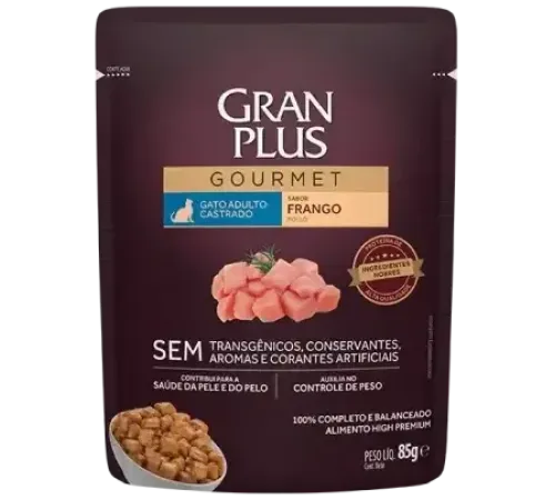 Granplus Gourmet Sterilized Пауч для кошек (Курица), 85 г
