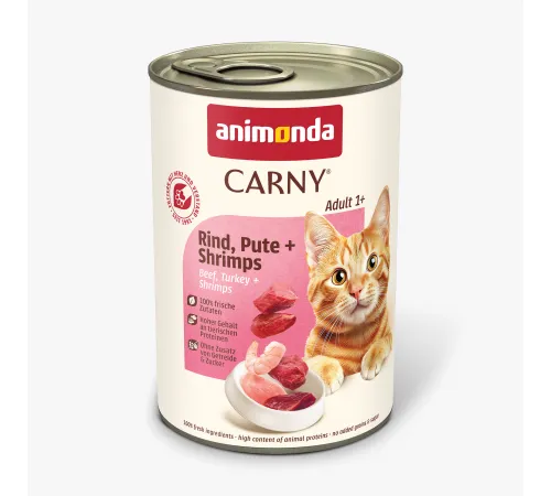 Carny Adult (с говядиной, индейкой и креветками) 200 г