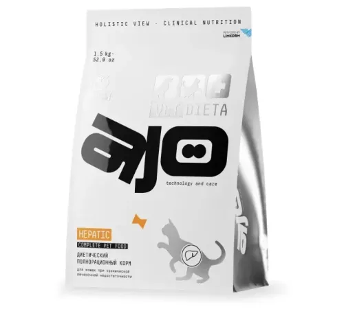 AJO Vet Dieta Hepatic Cat, 400 г
