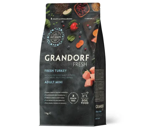 Grandorf Fresh Adult Mini (Индейка и батат), 1 кг