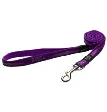 Удлиненный поводок Rogz Fancy Dress Purple Chrome XL 25 мм/1,8 м