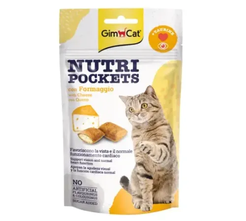 GimCat Nutri Pockets c сыром и таурином, 60 г
