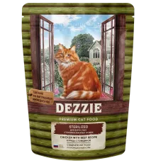 Dezzie Sterilized Cat (Курица, говядина), 400 г