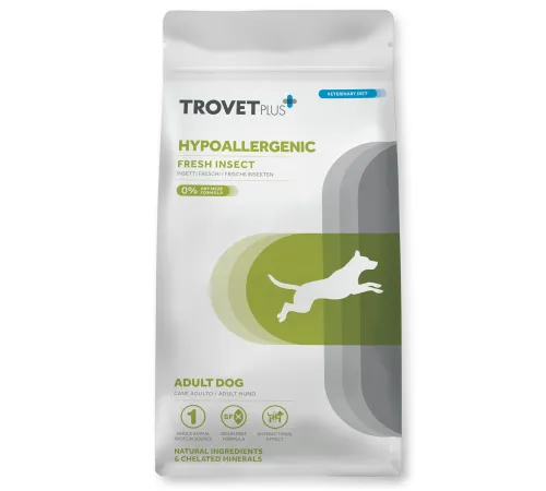 Trovet Plus Adult Dog Hypoallergenic (Насекомые), 3 кг