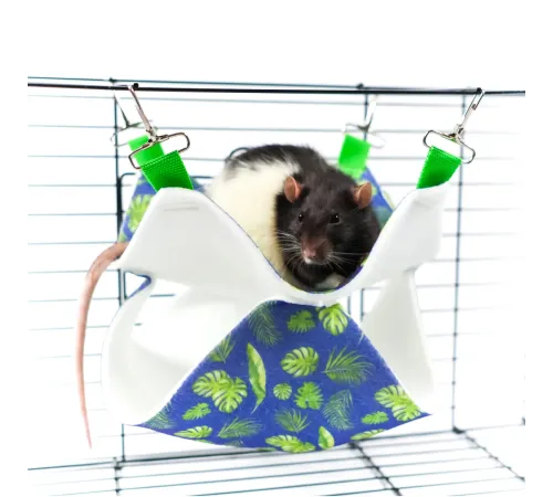 Bambini Pets Гамак подвесной двухуровневый для грызунов и хорьков, 23*23*6 см