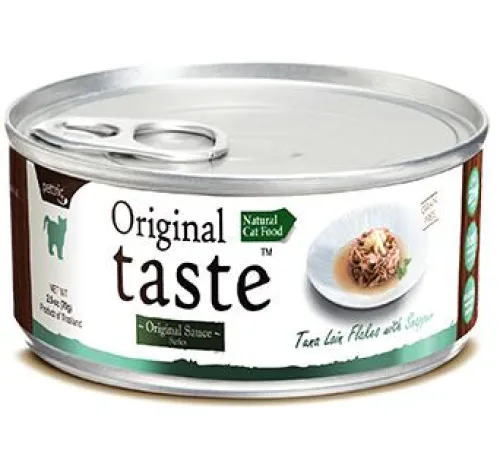 Original Tasty Хлопья из филе тунца с белым люцианом в соусе, 70 г