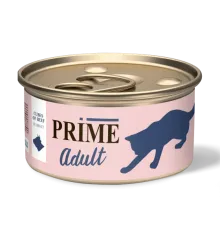 Prime Adult Консервы (Кусочки говядины в соусе) для кошек, 75 г