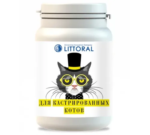 Littoral Витаминное лакомство для кастрированных котов, 80 таб