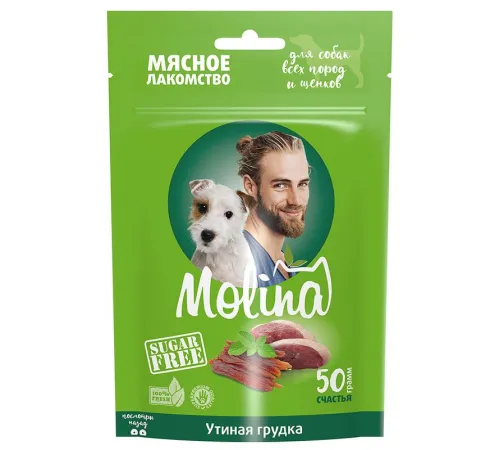 Molina Лакомство для собак Утиная грудка, 50 г
