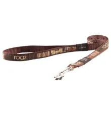 Поводок Rogz Fancy Dress Mocha Bone L 20 мм/1,4 м