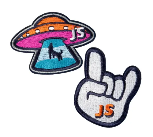 Joyser Два шеврона на кнопках Walk Patches, НЛО, рок
