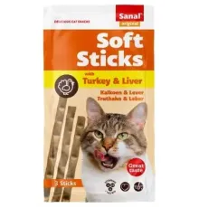 Sanal Палочки для кошек (индейка, печень), 3 шт/уп