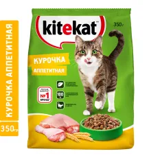 Kitekat для взрослых кошек (Курочка аппетитная) 350 г