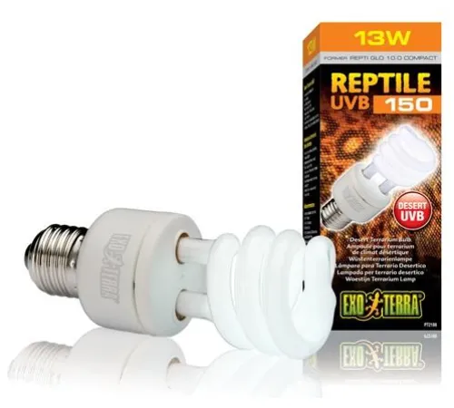 Exo Terra Лампа Reptile UVB150 former UVB10.0 Compact 13 Вт