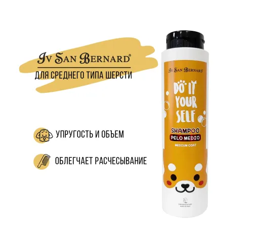 Iv San Bernard Шампунь DO IT YOURSELF для кошек и собак со средней шерстью, 300 мл