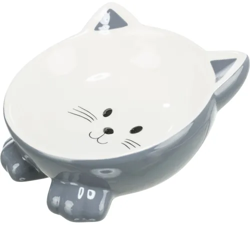 Trixie Миска Кошачья мордочка, 0.15 л/14 см