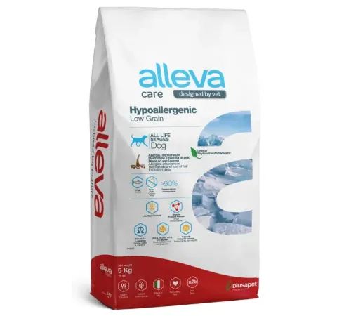 Alleva Care Dog Adult Hypoallergenic Low Grain, 5 кг