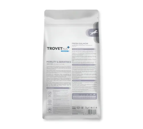 Trovet Plus Adult Dog Mobility & Geriatrics (Лосось), 3 кг
