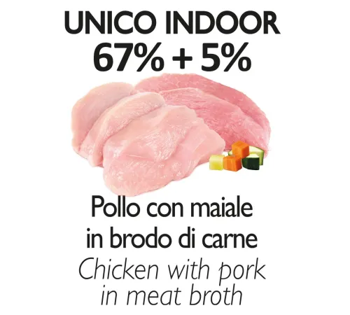 Unica Natura Консерва для кошек (Курица, ветчина), 70 г