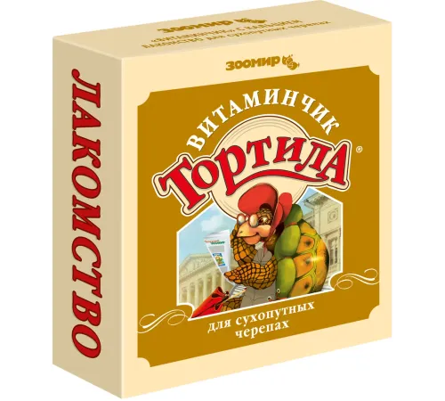 Зоомир Тортила Витаминчик для сухопутных черепах, 50 г