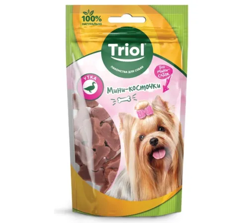 Triol Мини-косточки из утки для мини-собак, 50 г