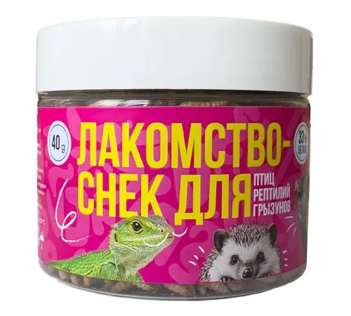 Pet's Brunch Лакомство-снек для грызунов, птиц, рептилий, 40 г