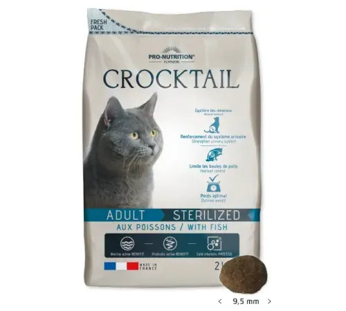 Flatazor Crocktail Sterilized Cat (Рыба), 2 кг