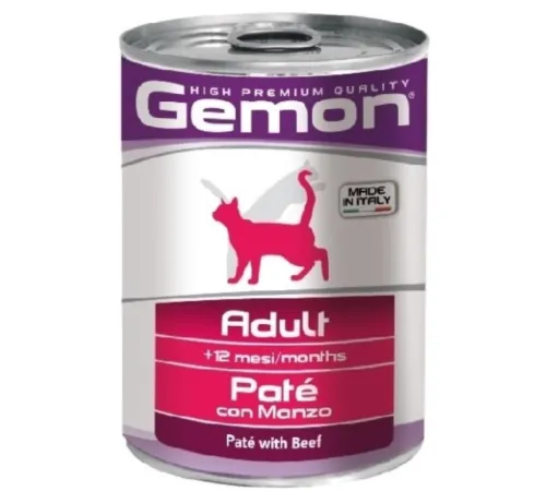 Gemon Консервы Cat Adult Pate Beef, 400 г