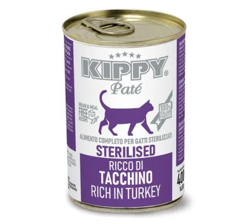 Kippy Pate Sterilised Cat Паштет с индейкой, 400 г