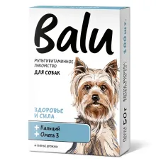 BALU Здоровье и сила Лакомство мультивитаминное для собак, 100 таб