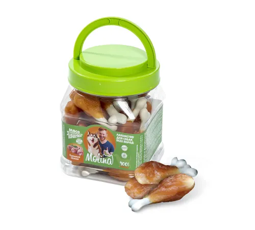 Molina Лакомство для собак Куриные ножки, 400 г