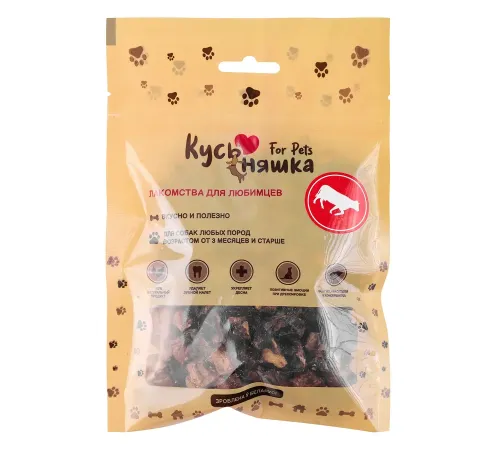 Кусьняшка Легкое говяжье мелкое сушеное, 45 г