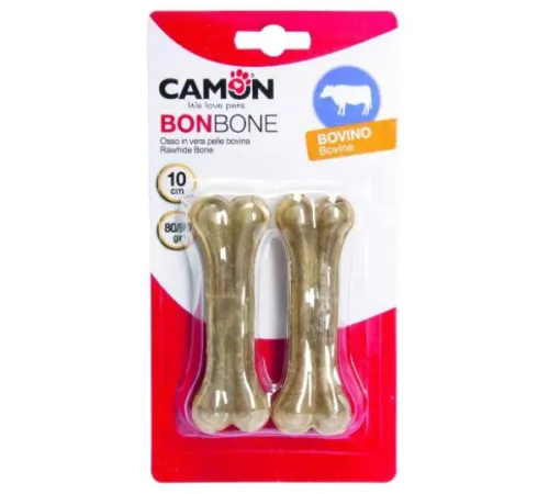 CAMON Кость жевательная из говяжьей кожи 10 см (2 шт/уп)