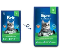 Брит Премиум Cat Sterilised (Курица), 2 кг