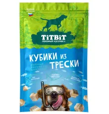 ТИТБИТ Кубики из трески для собак, 80 г
