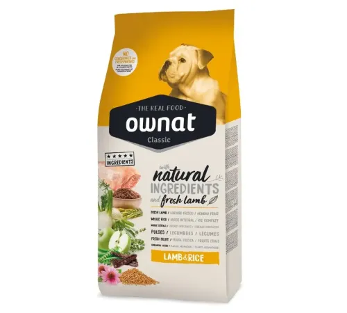 OWNAT Classic Dog (Ягненок и рис), 20 кг