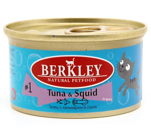 Berkley Tay для кошек №1 (Тунец, кальмар), 85 г
